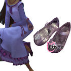 Chaussures femmes neuves WISH bas violet tête ronde boucle creuse chaussures simples