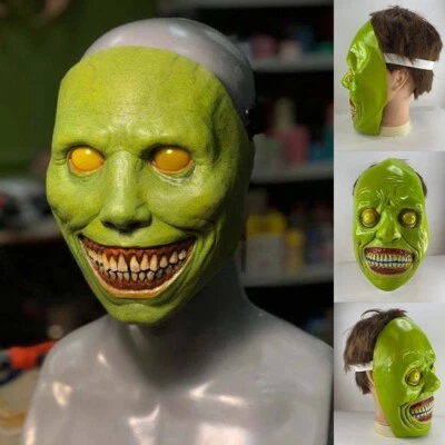 Horror Scary Exorcist Face Mask Demon Smile for Halloween Cosplay Party Costume - Image 1 of 4