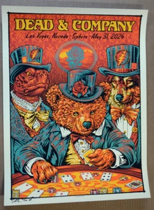 DEAD & COMPANY - 2024 - SPHERE - TODD SLATER - XX/100 - POSTER - ARTIST PROOF - Picture 1 of 7