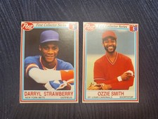 Darryl Strawberry POST Baseball Card #10 - And Ozzie Smith 6#