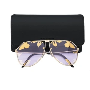 DOLCE & GABBANA DJ KHALED Aviator Pilot Stil Sonnenbrille DG 2248 Gold Lila - Bild 1 von 5