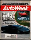 August 7 1989 Autoweek Magazine, Acura Ns-X, Bmw 850I, German Grand Prix
