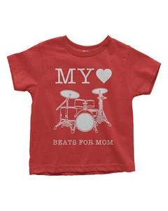 Mi corazón late por mamá niña pequeña Camiseta San Valentín Regalo del Día de la Madre - Imagen 1 de 10