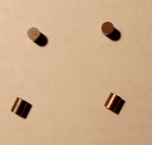 4 Kohlen für Meininger Motor Piko / Gützold BR-106, 110/ 118/ 120 u.a. - Bild 1 von 3