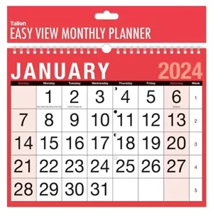 2024 Calendar Planner Large Month to View Easy View Wall Calendar Desk Planner - Picture 1 of 4