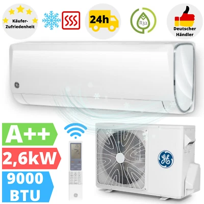 GE Appliances Prime+ Klimaanlage 2,6kW Klimagerät Wandgerät A++ Klima Ionisator - Bild 1 von 4