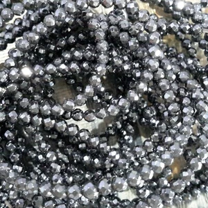 Hematita, no magnética, grado A, facetada, negra, 3 mm,. Vendedor de OZ por correo gratuito - Imagen 1 de 3