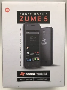 ZTE Boost Mobile Zume 5 Phone 8GB As New (Blade B112) (Grey) #6764A - Picture 1 of 2