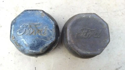 Camión Ford AA 1930 1931 modelo A tapacubos delanteros par original 1932 1933 BB Foto 1 de 4