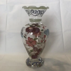 Vintage Hand Painted Tracy Porter (?) Floral And Butterfly Bud Vase - Picture 1 of 6