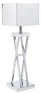 Casa Padrino Designer Tischleuchte Silber - Moderne Metall Schreibtischleuchte - Bild 1 von 1