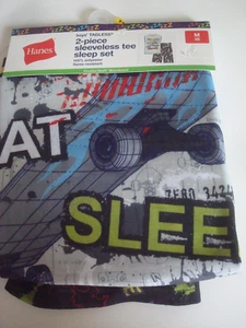 Boys 2 Piece Pajama Set Skate Design Hanes Size 4/5 - Picture 1 of 2