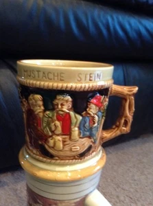 Vintage Ceremic Mustache Stein or Beer Mug made by LEGO Japan - Picture 1 of 4