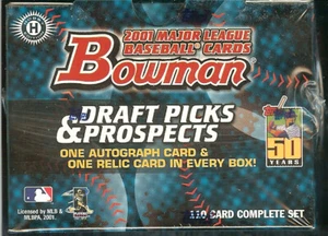 2001 Bowman Draft Picks and Perspectivas juego de pasatiempos de béisbol sellado de fábrica - Imagen 1 de 1