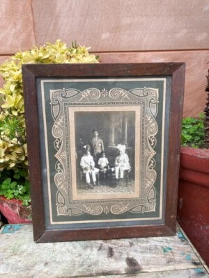 Vintage Black & White Photograph Of Royal Family Brothers Group Photo Framed - Image 1 of 4