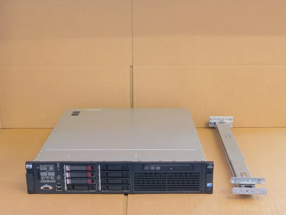 HP ProLiant DL380 G6 2x QUAD-CORE Xeon 2.66GHz, 12Gb, 3x 300Gb 10k SAS Server  - Image 1 of 2