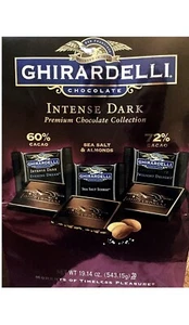 Ghirardelli Intense Dark Premium Schokoladenquadrate 19,1 Oz Tasche - Bild 1 von 3