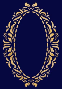 Frame STENCIL Floral Ornament Paint Wall Furniture Wood Reusable Art Crafts OR5 - Picture 1 of 14
