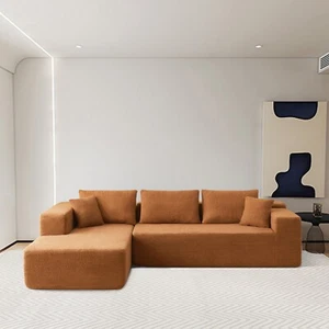 3 Seater Sofa Sectional Sofa Modern L-Shaped Modular Couch Set For Living Room - Picture 1 of 20