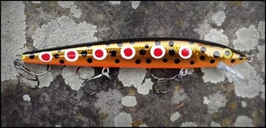 ESCHE DA PESCA RAPALA HUSKY JERK HJ 14 cm SPD (Cane Maculato) colore DIPINTE PERSONALIZZATE - Foto 1 di 1