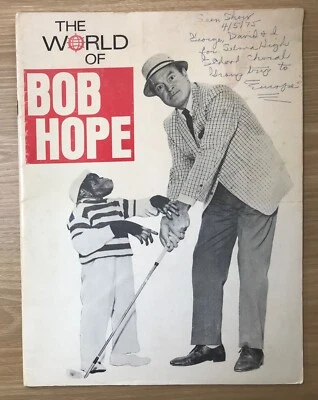 THE WORLD OF BOB НОРЕ Tribute Magazine 1970 Comedy Legend Golf Monkey chimp - Image 1 of 4