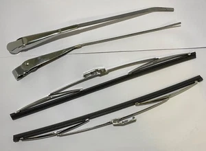 HK Holden Windscreen Wiper Arm and Blade Set Hand Polished Made in UK - Picture 1 of 5