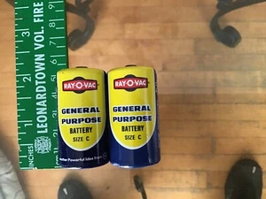 Vintage Rav-O-Vac C Batteries USA MADE - Picture 1 of 5