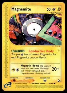 Magnemite (91) #091/147 Aquapolis Pokemon Near Mint or Better - Picture 1 of 2