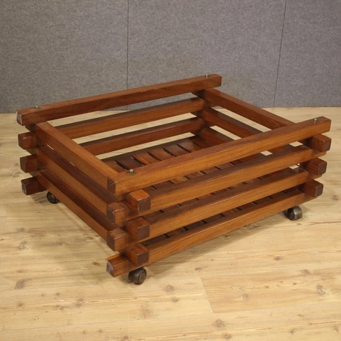 Planter furniture in mahogany wood vintage style 900 jardiniere modern design Cover