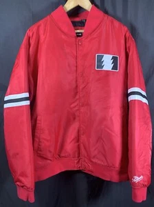 ✨The Hundreds Bomber Snap Close Jacke Herren XL Satin Rot Farbe✨ - Bild 1 von 13