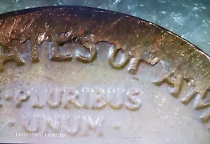 1981P ⭐️RARE⭐️Lincoln Cent Mint Error EXTRA METAL ALL AROUND RIM/on Bust - Picture 1 of 24