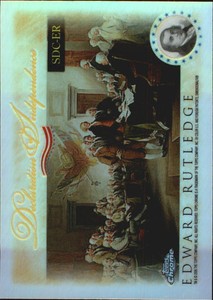 2006 Topps Chrome Declaration of Independence Refractors #ER Edward Rutledge