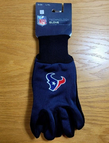 HOUSTON TEXANS Lightweight Technology Touchscreen Compatible Adult Gloves - NEW Cover