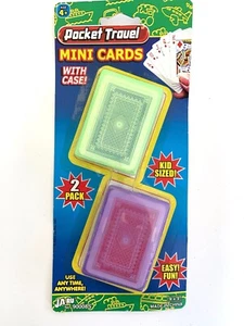 2 Decks Mini Playing Cards Miniature Travel Deck with Plastic Cases - Picture 1 of 1