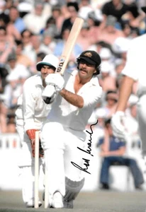 rod marsh batting against england during a test match signed 12x8 photo - Picture 1 of 3