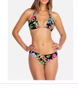 Johnny Was Dreamer Neckholder Bikini Oberteil Hipster Unterteil Gr. XS Stretch Blumen - Bild 1 von 9