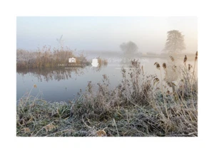 A3/A3+ Bordered Professional Print Titled "Winter On The River Thurne" - Picture 1 of 1