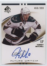 2007-08 SP Authentic Auto Future Watch /999 Torrey Mitchell #240 Rookie Auto RC