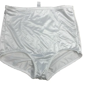 Vintage Bali White Shapewear 2XL Shaper Silky Granny Panty - Picture 1 of 4