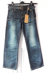 BNWT BOYS NEXT SIGNATURE JEANS 8 YRS 7-8 BLUE DENIM SMART PARTY T-SHIRT TOP COAT - Picture 1 of 8
