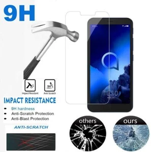 New Thin Clear Tempered Glass Screen Guard For Alcatel 1V 2019 5001D (Pack Of 5) - Picture 1 of 7