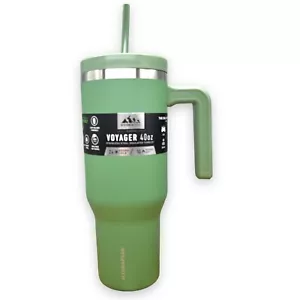 Hydrapeak Voyager 40oz Tumbler With Handle and Straw Lid green new with tab - Picture 1 of 6