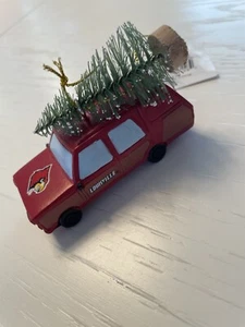 Neu mit Etikett Weihnachtsschmuck University of Louisville Kombi rot Weihnachtsbaum neu - Bild 1 von 5