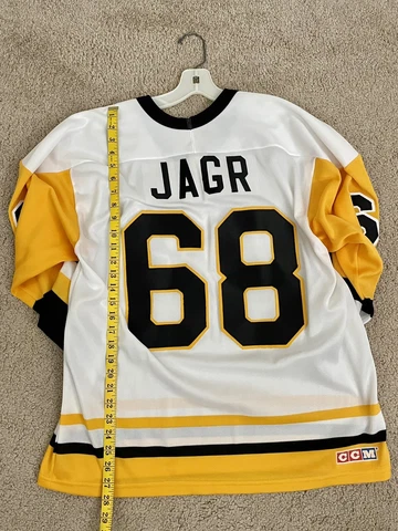 VINTAGE CCM Sewn On 90s Jaromir Jagr Pittsburgh Penguins Jersey Size Large Cover