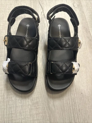 Call It Spring Women’s Chantel Black Flat Sandal Size 5 - Image 1 of 4