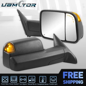Espejos retrovisores eléctricos térmicos de remolque con sensor de temperatura señal de giro para Dodge Ram 1500 2500 3500 - Imagen 1 de 18