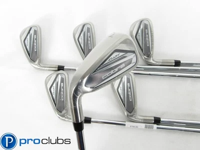 NEW Left Handed COBRA DS ADAPT IRONS 5-PW STEEL KBS TOUR LITE STIFF FLEX #457622 - Image 1 of 4