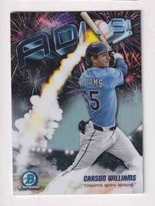 2025 Bowman Chrome ADIOS #AD-21 CARSON WILLIAMS RC Rookie Tampa Bay Rays - Picture 1 of 2