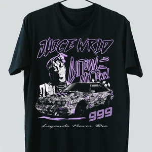 Juice Wrld Rapper Chicago 1986 mustang artist dark rap t shirt unisex Black 999 - Picture 1 of 4