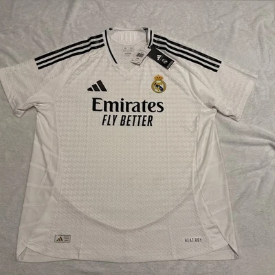 2024-25 Adidas Men’s Real Madrid Authentic Version Home Soccer Jersey 2XL XXL - Image 1 of 4